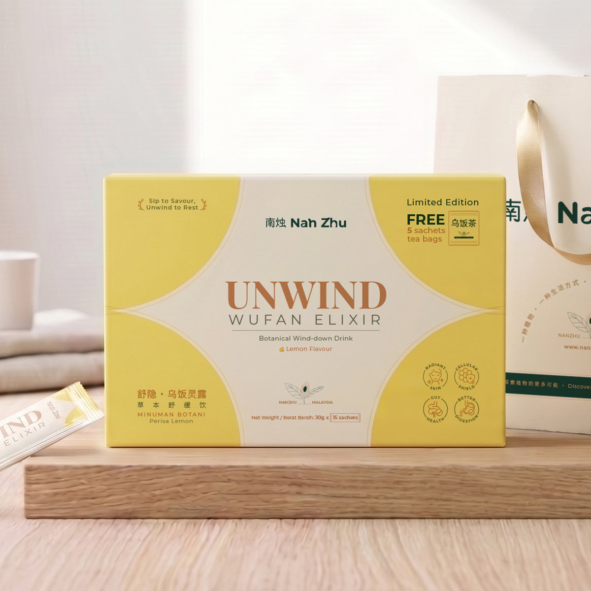 UNWIND Wufan Elixir · Lemon Flavour